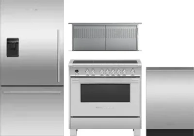 4 Piece Package Includes Refrigerator, Range, Hood And Dishwasher